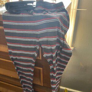 boys striped thermal long underwear bottoms